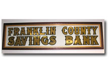 historic franklin savings bank sign